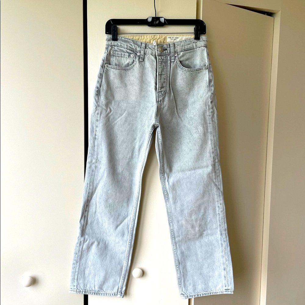 Rag and Bone Maya high rise ankle straight jeans